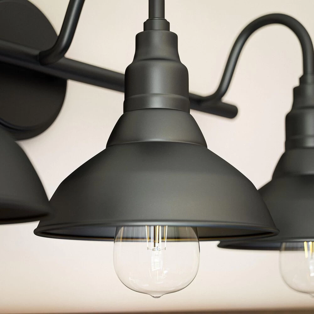 Kenroy Dale 3-Light Vanity In Sand Black 7 Kenroy Dale 3-Light Vanity In Sand Black - Image 5