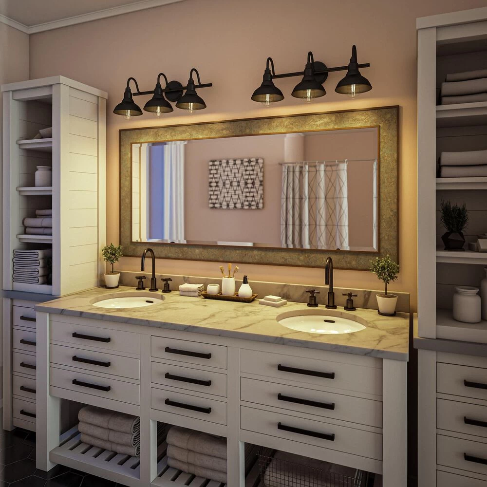 Kenroy Dale 3-Light Vanity In Sand Black 10 Kenroy Dale 3-Light Vanity In Sand Black - Image 8