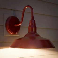 Kenroy Dale 1-Light Large Lantern In Matte Red -Kenroy Store 63693576 3