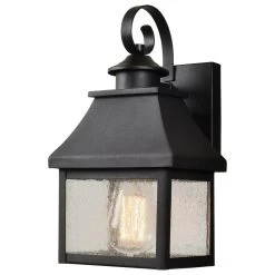 Kenroy Nelson 1-Light Lantern In Sandy Black