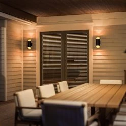 Kenroy Quinn 2-Light LED Lantern In Matte Black -Kenroy Store 63693667 7