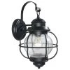 Kenroy Hatteras 1-Light Medium Outdoor Wall Lantern In Black -Kenroy Store 63693675 1