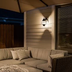 Kenroy Hatteras 1-Light Medium Outdoor Wall Lantern In Black 13 Kenroy Hatteras 1-Light Medium Outdoor Wall Lantern In Black -Kenroy Store 63693675 5