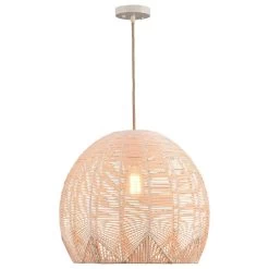 Kenroy Noel 1-Light Pendant In Natural