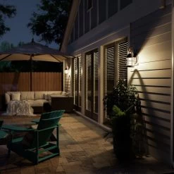 Kenroy Beacon 1-Light Outdoor Wall Lantern In Blackened Gilded Copper -Kenroy Store 63694350 8