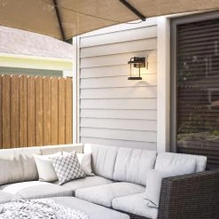 Kenroy Gavin 1-Light Small Outdoor Wall Lantern In Forged Graphite -Kenroy Store 63694673 4