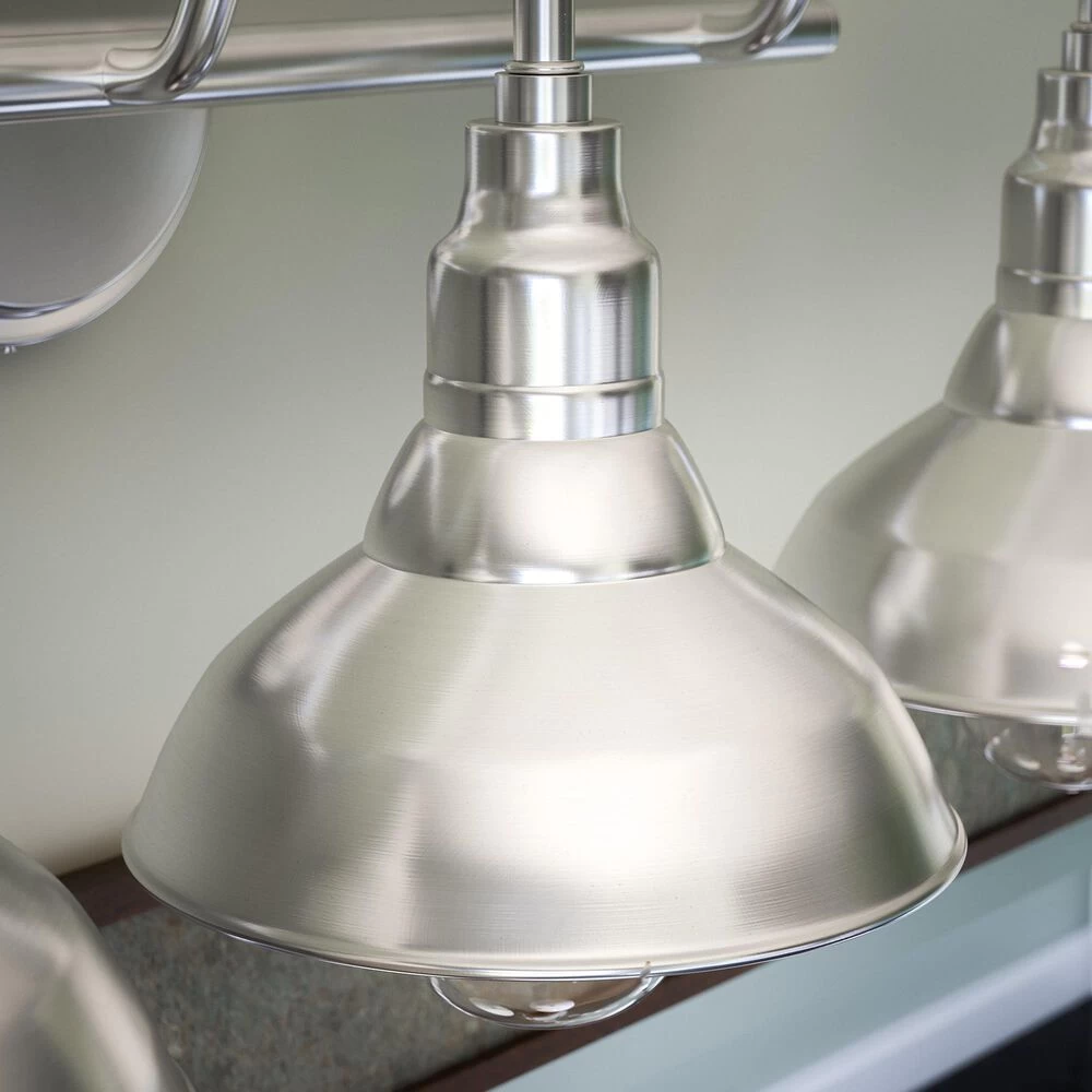 Kenroy Dale 3-Light Vanity In Brushed Steel 6 Kenroy Dale 3-Light Vanity In Brushed Steel - Image 4