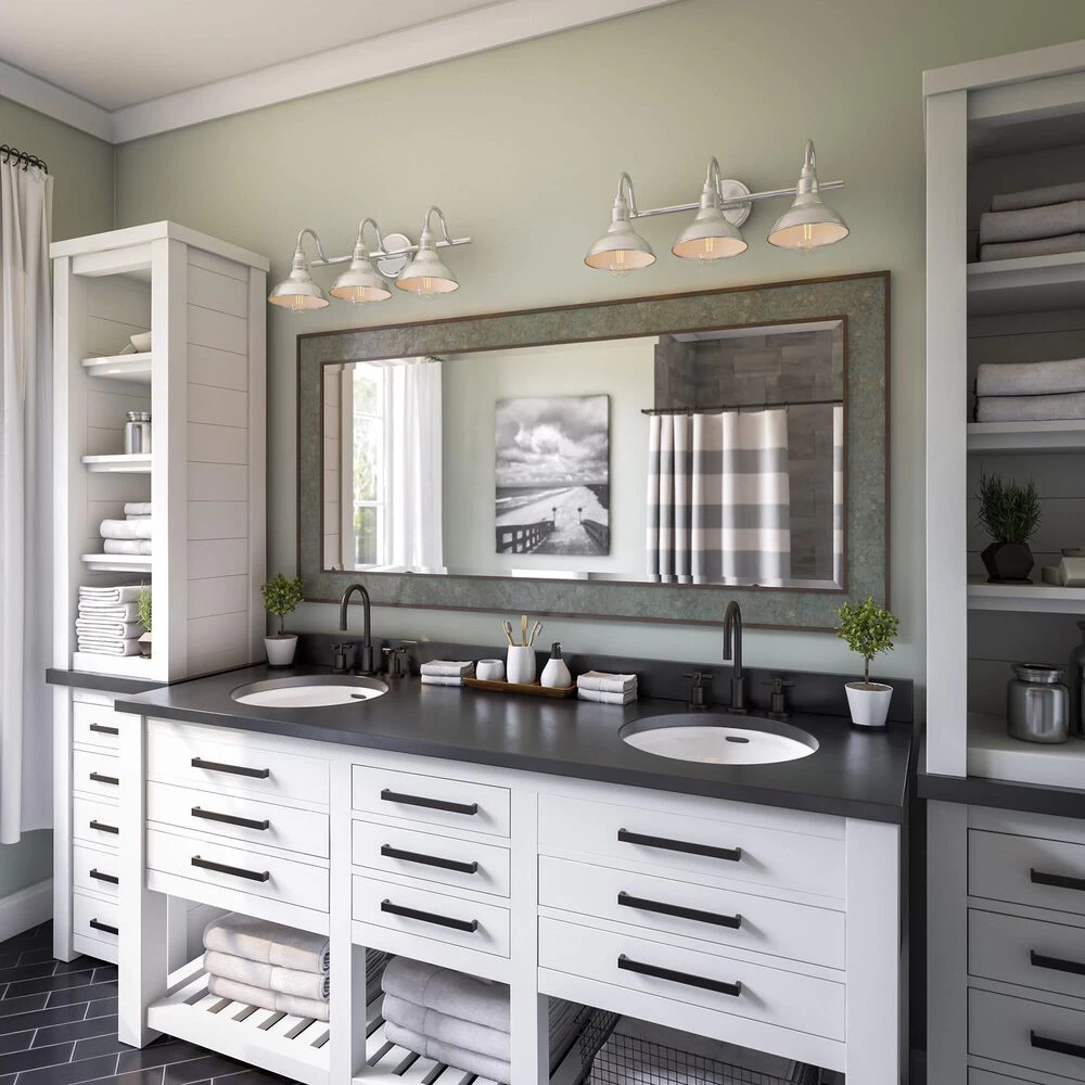 Kenroy Dale 3-Light Vanity In Brushed Steel 7 Kenroy Dale 3-Light Vanity In Brushed Steel - Image 5