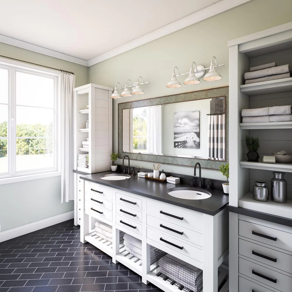 Kenroy Dale 3-Light Vanity In Brushed Steel 8 Kenroy Dale 3-Light Vanity In Brushed Steel - Image 6