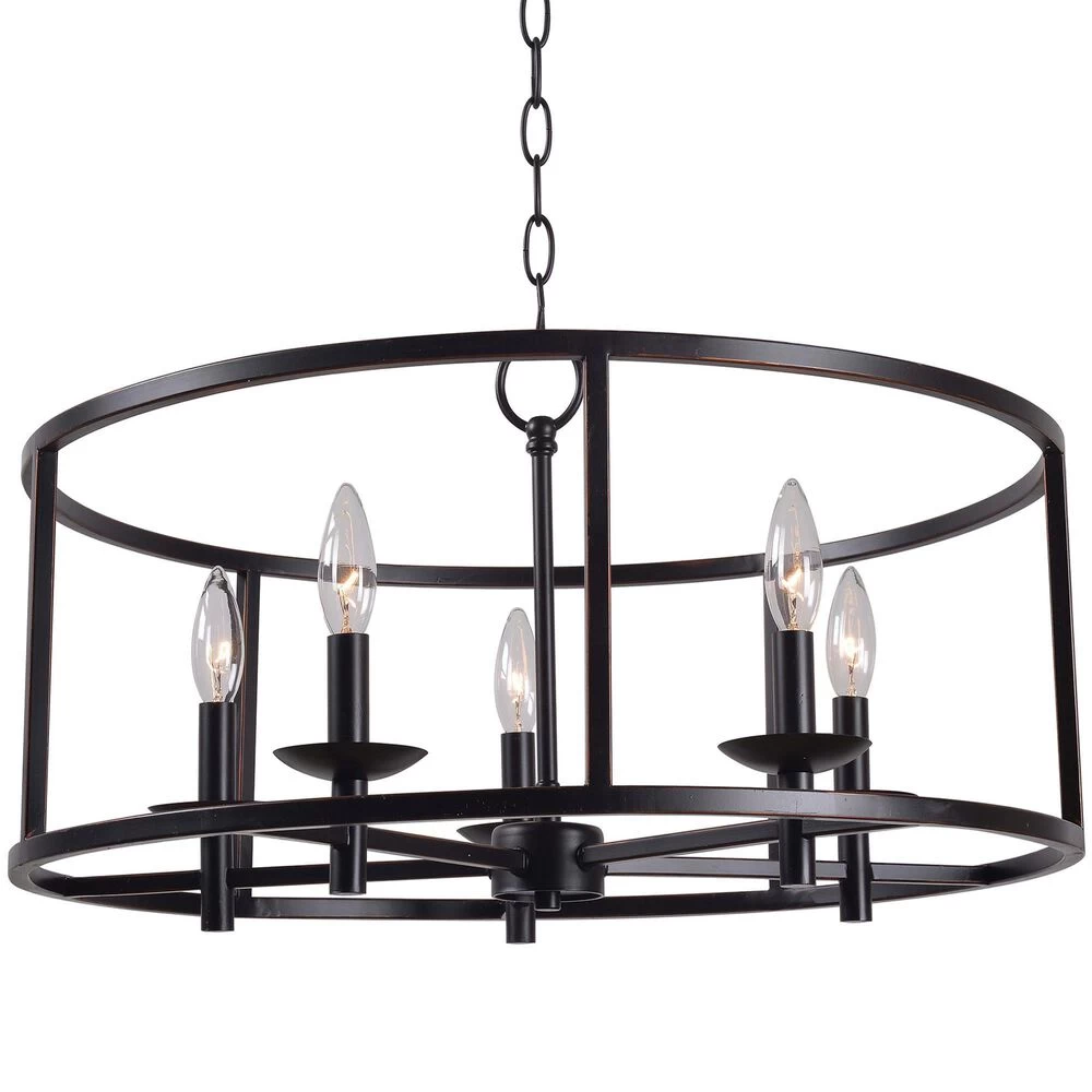 Kenroy Arlen 5-Light Chandelier In Oil Rubbed Bronze 4 Kenroy Arlen 5-Light Chandelier In Oil Rubbed Bronze - Image 2