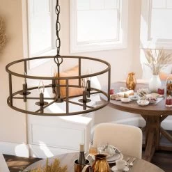 Kenroy Arlen 5-Light Chandelier In Oil Rubbed Bronze 18 Kenroy Arlen 5-Light Chandelier In Oil Rubbed Bronze -Kenroy Store 63694871 6 1