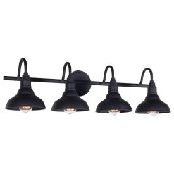 Kenroy Dale 4-Light Vanity In Sand Black