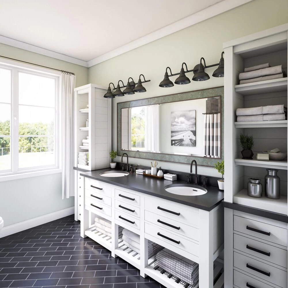 Kenroy Dale 4-Light Vanity In Sand Black 6 Kenroy Dale 4-Light Vanity In Sand Black - Image 4