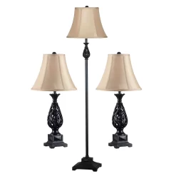 3-pc. Prescott Lamp Set