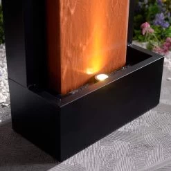 Andora 47 1/4" High Rust And Black LED Waterfall Fountain 12 Andora 47 1/4" High Rust And Black LED Waterfall Fountain -Kenroy Store andora 47 and one quarter inch high rust and black led waterfall fountain 85a39views3