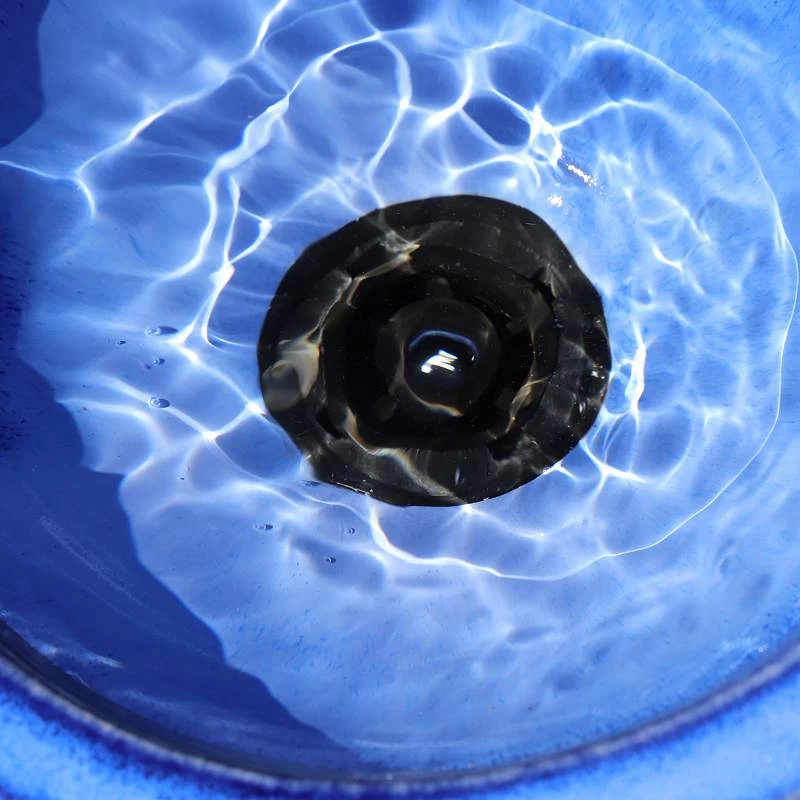 Antiguo 30" High Blue Ceramic Cascading Floor Fountain 6 Antiguo 30" High Blue Ceramic Cascading Floor Fountain - Image 4