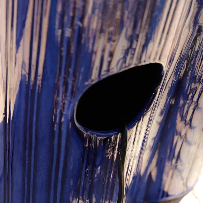 Antiguo 30" High Blue Ceramic Cascading Floor Fountain 8 Antiguo 30" High Blue Ceramic Cascading Floor Fountain - Image 6