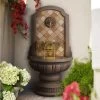 Armando 42 3/4" High Mosaic Patio Wall Fountain With Light 1 Armando 42 3/4" High Mosaic Patio Wall Fountain With Light -Kenroy Store armando 42 and three quarter inch high mosaic patio wall fountain with light 78e80cropped