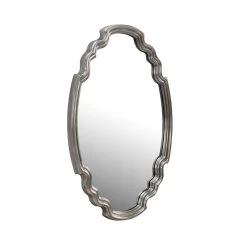 Backstage Antique Nickel 24 1/2" X 35 1/2" Oval Wall Mirror -Kenroy Store backstage antique nickel 24 and one half inch x 35 and one half inch oval wall mirror 83m21views1