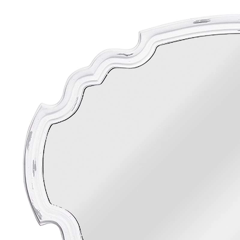 Backstage Antique White 35 1/2" X 24 1/2" Traditional Wall Mirror 5 Backstage Antique White 35 1/2" X 24 1/2" Traditional Wall Mirror - Image 3
