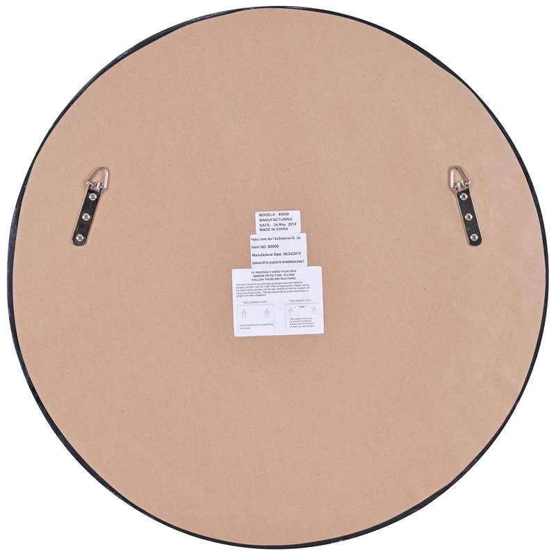 Beach Head Weathered Steel 24" Round Wall Mirror 6 Beach Head Weathered Steel 24" Round Wall Mirror - Image 4