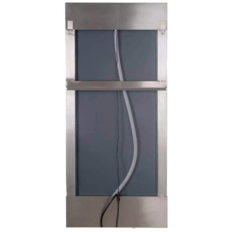 Breckenridge 42" High Steel Mirror LED Outdoor Wall Fountain 8 Breckenridge 42" High Steel Mirror LED Outdoor Wall Fountain - Image 6