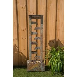 Channel 49" High Slate Stone Waterfall Fountain With Light -Kenroy Store channel 49 inch high slate stone waterfall fountain with light 66k46views4