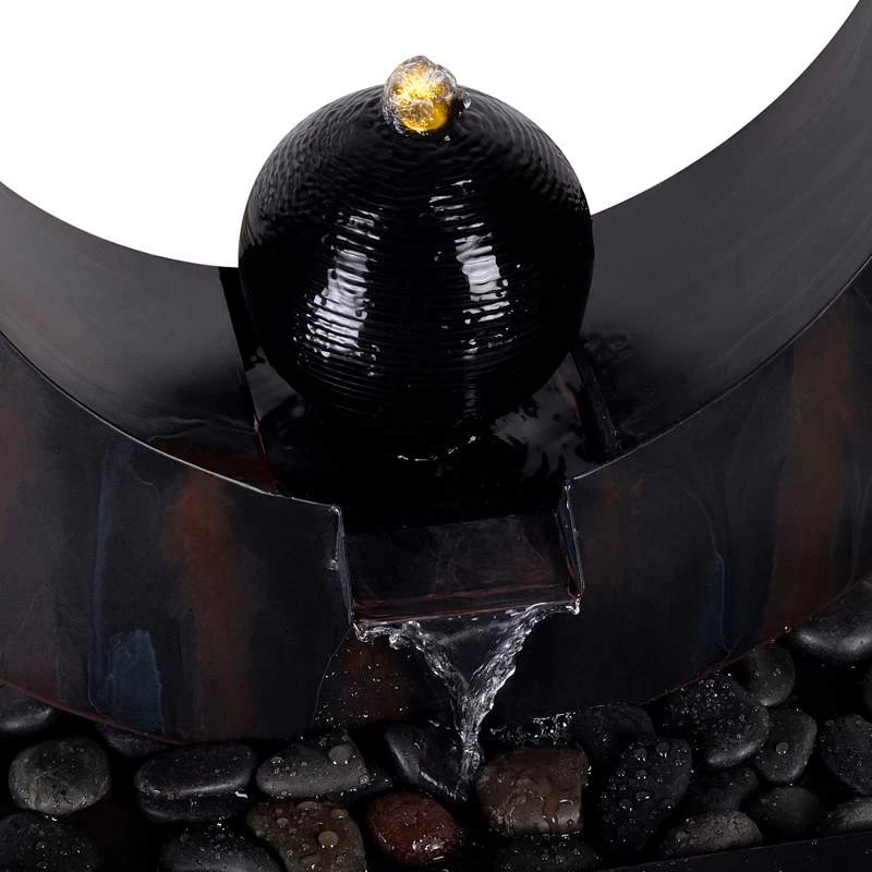 Circlet 27 1/2" High Spitter Bubbler Modern Fountain 6 Circlet 27 1/2" High Spitter Bubbler Modern Fountain - Image 4