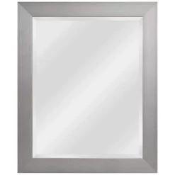 Drake Brushed Steel 27 1/4" X 33 1/4" Wall Mirror