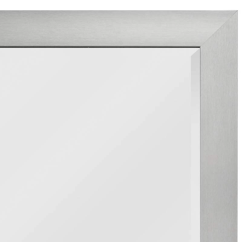 Drake Brushed Steel 29 1/4" X 77 1/4" Floor Mirror 4 Drake Brushed Steel 29 1/4" X 77 1/4" Floor Mirror - Image 2