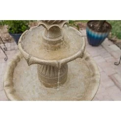 Frost 44 1/4" High 3-Tier Outdoor Garden Solar Fountain -Kenroy Store frost 44 and one quarter inch high 3 tier outdoor garden solar fountain 66h95views4