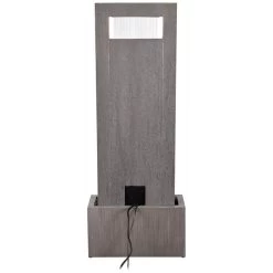 Gantry 48"H Gray And Cream LED Indoor/Outdoor Floor Fountain -Kenroy Store gantry 48 inchh gray and cream led indoor outdoor floor fountain 78e52views1