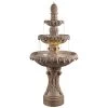 Ibiza 62" High Sandstone 3-Tier LED Outdoor Floor Fountain 1 Ibiza 62" High Sandstone 3-Tier LED Outdoor Floor Fountain -Kenroy Store ibiza 62 inch high sandstone 3 tier led outdoor floor fountain 78f11