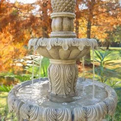 Ibiza 62" High Sandstone 3-Tier LED Outdoor Floor Fountain 13 Ibiza 62" High Sandstone 3-Tier LED Outdoor Floor Fountain -Kenroy Store ibiza 62 inch high sandstone 3 tier led outdoor floor fountain 78f11views5