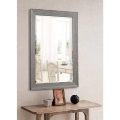 Jerry Textured Gray 29 3/4" X 41 3/4" Wall Mirror