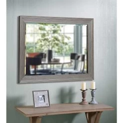 Jerry Textured Gray 29 3/4" X 41 3/4" Wall Mirror -Kenroy Store jerry textured gray 29 and three quarter inch x 41 and three quarter inch wall mirror 83m40views5