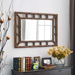 Kenroy Home Aviary Bronze 26" X 40" Wall Mirror