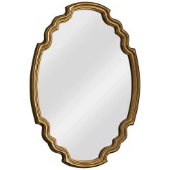 Kenroy Home Backstage Gold 24 1/2" X 35 1/2" Wall Mirror