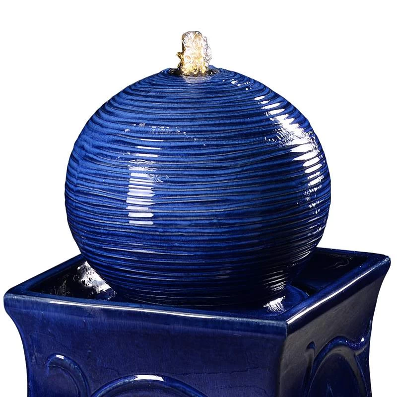 Kenroy Home Breanne 33 1/4" High Cobalt LED Floor Fountain 5 Kenroy Home Breanne 33 1/4" High Cobalt LED Floor Fountain - Image 3