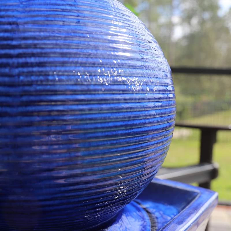 Kenroy Home Breanne 33 1/4" High Cobalt LED Floor Fountain 8 Kenroy Home Breanne 33 1/4" High Cobalt LED Floor Fountain - Image 6