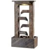 Kenroy Home Channel 19" High Slate Indoor LED Table Fountain