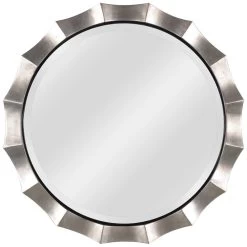 Kenroy Home Chorale Antique Silver 34" Round Wall Mirror -Kenroy Store kenroy home chorale antique silver 34 inch round wall mirror 62f16