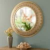 Kenroy Home Emmeline Ornate Golden 30" Round Wall Mirror -Kenroy Store kenroy home emmeline ornate golden 30 inch round wall mirror 83m32cropped
