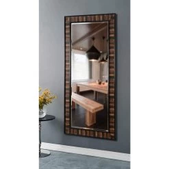 Kenroy Home Estaba Dark Wood 31 1/2 X 65 1/2" Floor Mirror
