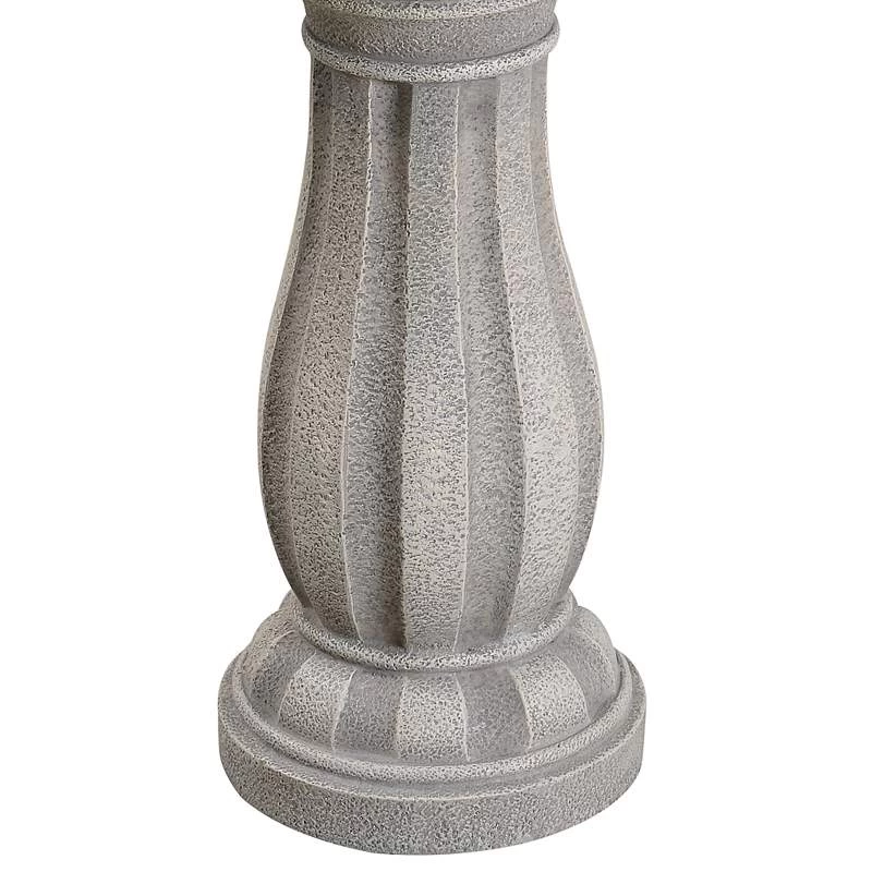 Kenroy Home Frost 22" High Light Stone Outdoor Bird Bath 6 Kenroy Home Frost 22" High Light Stone Outdoor Bird Bath - Image 4