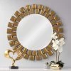 Kenroy Home Gilbert Gold 36" Round Wall Mirror -Kenroy Store kenroy home gilbert gold 36 inch round wall mirror 62f05cropped