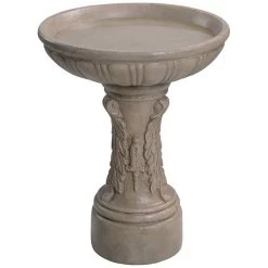 Kenroy Home Ibizia 21" High Sandstone Outdoor Bird Bath -Kenroy Store kenroy home ibizia 21 inch high sandstone outdoor bird bath 899h0