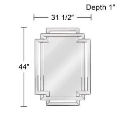 Kenroy Home Linas 31 1/2" X 44" Geometric Wall Mirror -Kenroy Store kenroy home linas 31 and one half inch x 44 inch geometric wall mirror 62x65views2