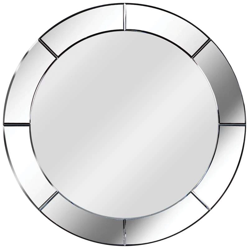 Kenroy Home Miere Cut Glass 32" Round Frameless Mirror 4 Kenroy Home Miere Cut Glass 32" Round Frameless Mirror - Image 2
