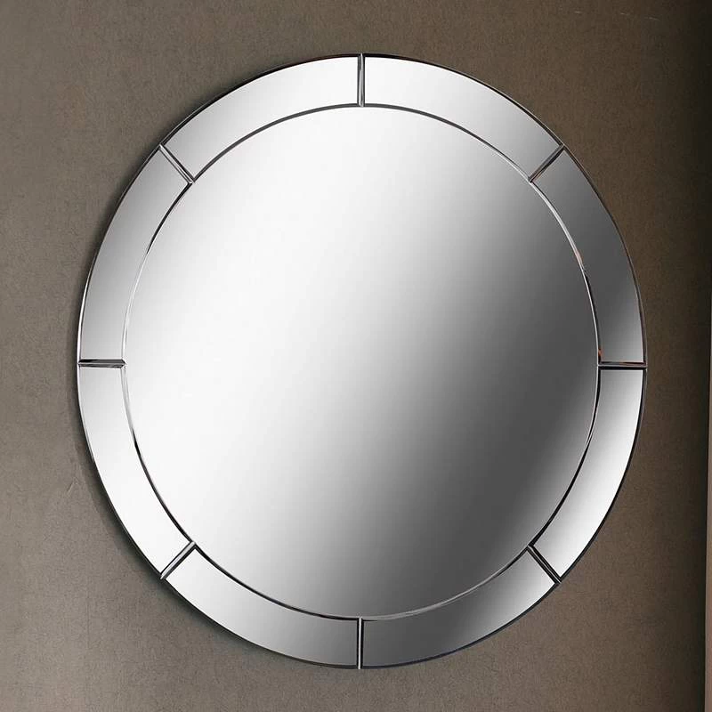 Kenroy Home Miere Cut Glass 32" Round Frameless Mirror 3 Kenroy Home Miere Cut Glass 32" Round Frameless Mirror